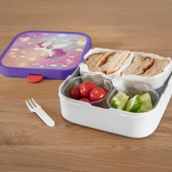 Lunchboxes & Drinkbussen|To Go|Ygo Lunchbox UNICORN GLOW Bento Roze