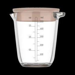 Keukenaccessoires|Kookaccessoires|Ygo Maatbeker CHEF IT Glas 0,5L m/Deksel Chalk