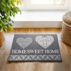 Tapijten|Ygo Mat HOME SWEET HOME 80 Grijs