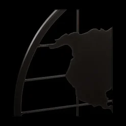 Wanddecoratie|Ygo Memorek WORLDMAP zwart