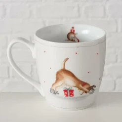 Servies|Kerst|Ygo Mok DOGGIES Hond 480ml Pors. Ass