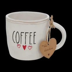 Servies|Ygo Mok ENJOY/COFFEE Wit/Zwart Ass.