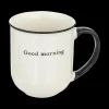 Servies|Ygo Mok GOOD MORNING 38cl Wit/Zwart