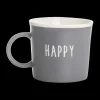 Servies|Ygo Mok HAPPY 310ml Pors. Grijs