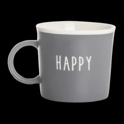 Servies|Ygo Mok HAPPY 310ml Pors. Grijs