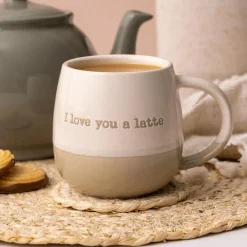 Servies|Ygo Mok I LOVE YOU LATTE 340ml Beige