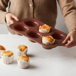 Bakaccessoires|Ygo Muffin Bakvorm VINTA Sil. Rood