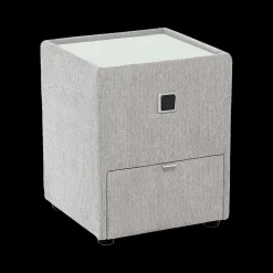 Nachttafels|Ygo Nachttafel ASTEN Chenille 444/19 Grijs