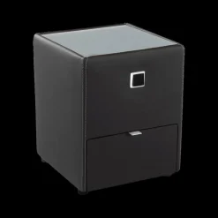 Nachttafels|Ygo Nachttafel ASTEN Lederlook 440/16 Zwart