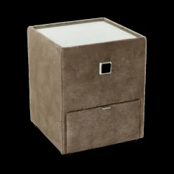 Nachttafels|Ygo Nachttafel ASTEN Microvezel 411/09 Bruin