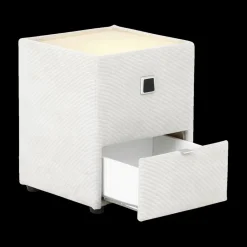 Nachttafels|Ygo Nachttafel ASTEN Ribfluweel 427/07 Beige