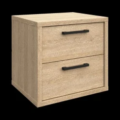 Nachttafels|Ygo Nachttafel BABETTE 2 Laden Eik B52