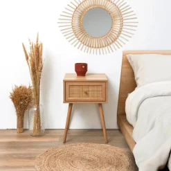 Nachttafels|Ygo Nachttafel CANNA Naturel