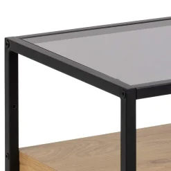 Nachttafels|Ygo Nachttafel ROLF Smoked Glass/Wild Oak