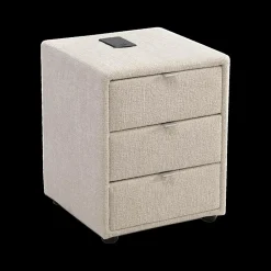 Nachttafels|Ygo Nachttafel WEERT Chenille Beige