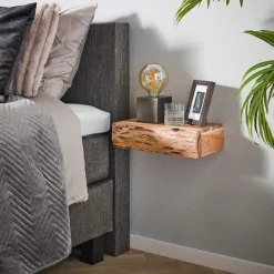 Nachttafels|Ygo Nachttafelset Hangend ISALIE Massief Acacia