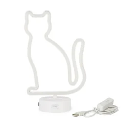 Decoratieve Accessoires|Kinderverlichting|Ygo Neon Effect Led Lamp Kitty