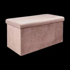 Opbergboxen|Decoratieve Opbergers|Ygo Opbergpouf FLIRAX Rechthoek Roze