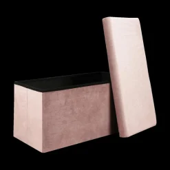 Opbergboxen|Decoratieve Opbergers|Ygo Opbergpouf FLIRAX Rechthoek Roze