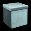 Opbergboxen|Decoratieve Opbergers|Ygo Opbergpouf FLIRAX Vierkant Mint