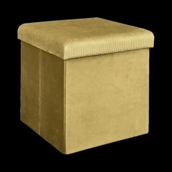 Opbergboxen|Decoratieve Opbergers|Ygo Opbergpouf FLIRAX VK Oker