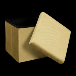 Opbergboxen|Decoratieve Opbergers|Ygo Opbergpouf FLIRAX VK Oker