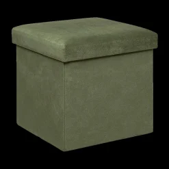 Opbergboxen|Decoratieve Opbergers|Ygo Opbergpouf LILORA Vk. Kaki