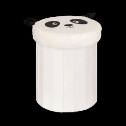 Decoratieve Accessoires|Tapijten |Ygo Opbergpouf PANDAI Panda Poly Wit/zwart