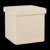 Opbergboxen|Decoratieve Opbergers|Ygo Opbergpouf TELLIA Teddy Beige