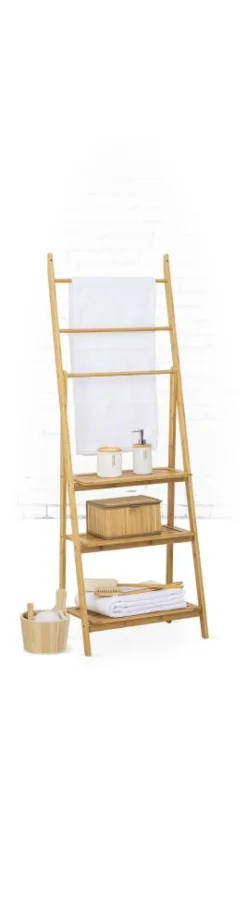 Opbergrekken & -Trolleys|Ygo Opbergrek LUNTUR Bamboe Leg/Hang