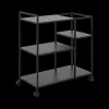Opbergrekken & -Trolleys|Keukenrekjes|Ygo Opbergtrolley 3 leggers SPARROW Metaal Zwart