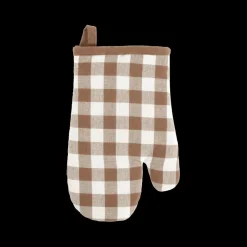 Tafellinnen & -Textiel|Keukenlinnen|Ygo Ovenwant GINSHA Ruit Cognac