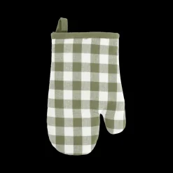 Tafellinnen & -Textiel|Keukenlinnen|Ygo Ovenwant GINSHA Ruit Olijfgroen