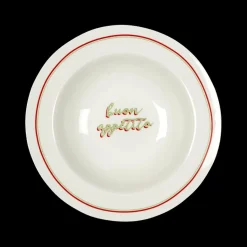 Servies|Ygo Pastabord ITALIEN Wit/Rood/Groen Ass.