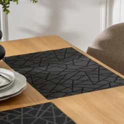 Tafellinnen & -Textiel|Ygo Placemat CRAQUELE Zwart