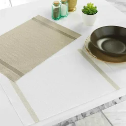 Tafellinnen & -Textiel|Ygo Placemat GOLDIRIA Wit/Beige