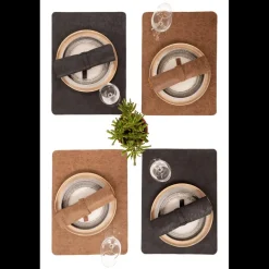 Tafellinnen & -Textiel|Ygo Placemat HARRIS RH Zwart