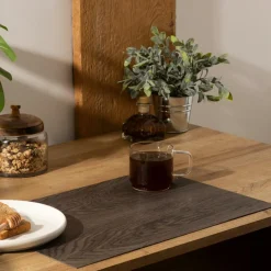 Tafellinnen & -Textiel|Ygo Placemat WOOD Walnoot