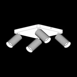 Spots|Ygo Plafondspot CLUBS 4Del. Wit