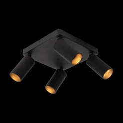 Spots|Ygo Plafondspot CLUBS 4Del. Zwart