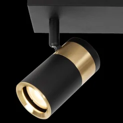 Spots|Ygo Plafondspot GORIK 2Del. Zwart/Goud