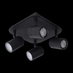 Spots|Ygo Plafondspot LENNERT 4Del. Zwart