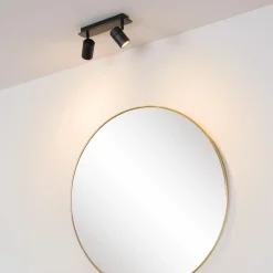 Spots|Ygo Plafondspot LENNERT 2Del. Zwart