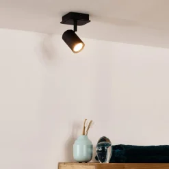 Spots|Ygo Plafondspot LENNERT 1Del. Zwart