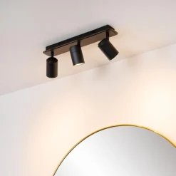 Spots|Ygo Plafondspot LENNERT 3Del. Zwart