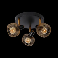 Spots|Ygo Plafondspot MAREN 3Del. Mat Goud