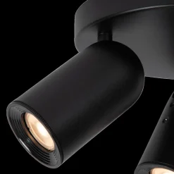 Spots|Ygo Plafondspot PUNCH 3Del. Zwart