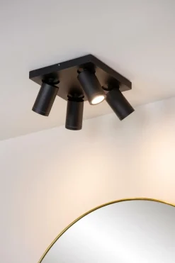 Spots|Ygo Plafondspot TAYLOR 4Del. Zwart