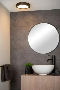 Plafonniers|Ygo Plafonnier BRICE Zwart Ø 24 cm