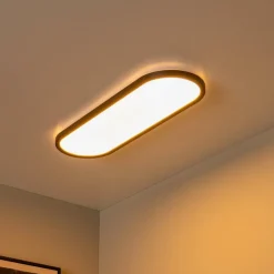 Plafonniers|Ygo Plafonnier ELLY L Ovaal Zwart